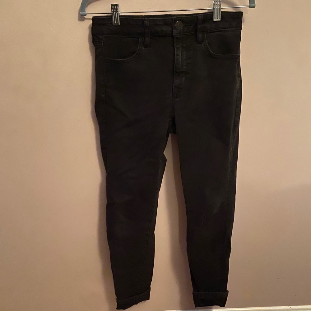 american eagle next level stretch black jeans